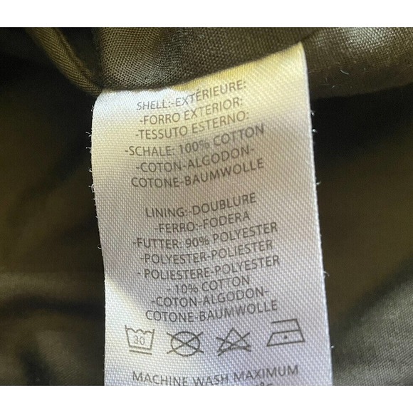 Wenven Mens L Jacket Brown Military Style Button Snaps Canvas New P1 - Picture 9 of 9